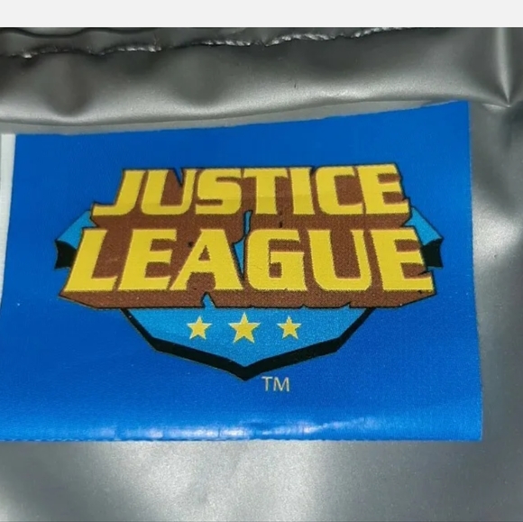 Batman Justice League Zipper Lunch Bag Pre-owned 10 Inch By 9 Inch Missing Strap - Picture 3 of 5